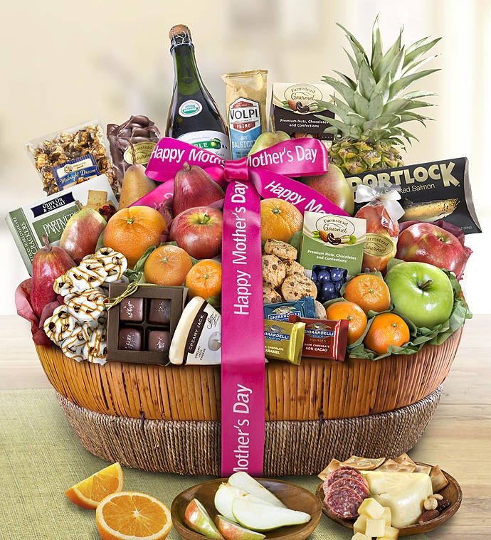 Mother's Day Grand Fruit & Sweets Gift Basket 